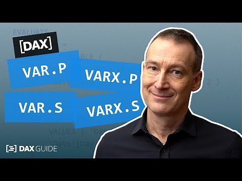 VAR.P, VAR.S, VARX.P, VARX.S - DAX Guide