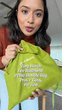 New Tory Burch Petite Lee Radziwill Double Bag #toryburch #leatherbags #unboxing #handbags