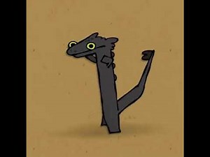 Toothless dancing (BEST PART 1 HOUR)
