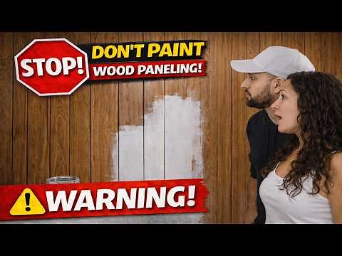 How To Paint Wood Paneling (fake wood and real) UPDATE