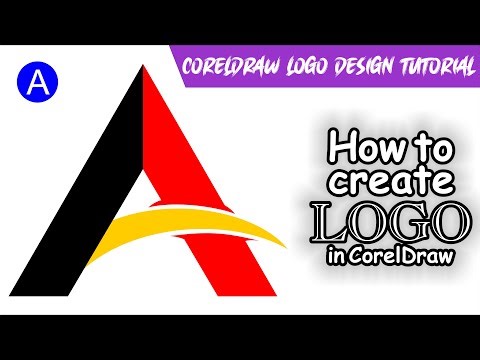 Alphabetical Logo Design In Corel Draw || Alphabetical Logo Design 'A' || Logo Design Tutorial #logo