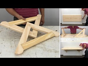 Easy to Make Wooden Folding Table Step by Step