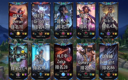 【王者质量局28】Peyz,小吕布,Canyon,Grizzly,Zeka,Doran,Delight,xiao7,Bible,| | 速看OB |