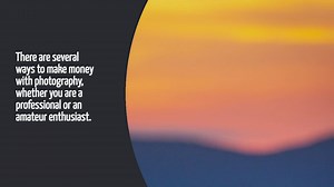 How To Make Money With Photography