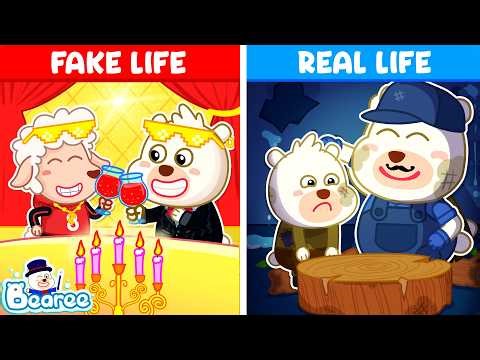 Poor Bearee Pretends to Be Rich🤫 Real Poor VS Fake Rich | Family Stories for Kids | Bearee Kids Show