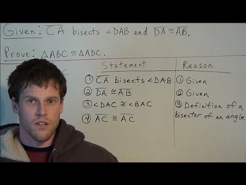 Triangle Proofs with SAS