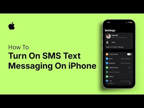 How To Turn On SMS Text Messaging On iPhone