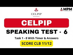 CELPIP Speaking Mock Test - 6 (With Answers) | Celpip Speaking Test Practice