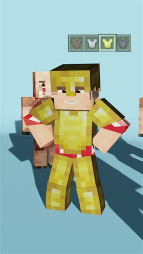 Which ARMOR is the BEST in Minecraft?#minecraft #minecraftanimation #minecraftmemes #shorts #gaming