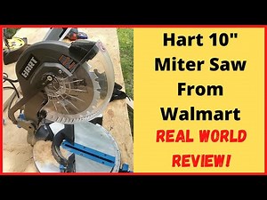 Hart 10" Miter Saw From Walmart Review - HTMS33