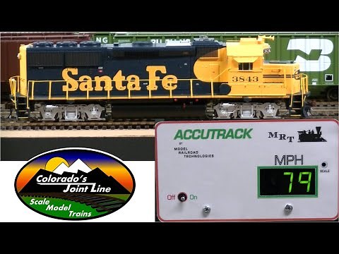 Speed Matching DCC Model Railroad Train Engines with Accutrack Speedometer