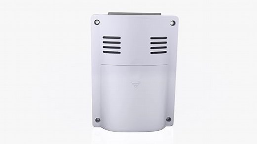 MEBUS Digitaler Funk-Wecker mit Temperaturanzeige, Zwei Weckzeiten und Kalender, Funkuhr/ Material: Kunststoff / Farbe: Weiß / Modell: 51501, normal (10,5 x 6,7 x 4 cm)