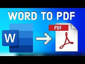 How to Convert Microsoft word file Word to PDF File