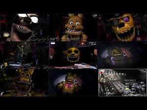 Spring Bonnie Variations in FNaF I Jumpscares Compilation
