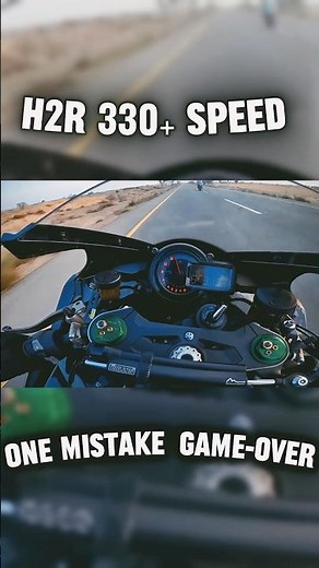 Kawasaki H2R at 330+ km/h 😱 | Top Speed POV Ride