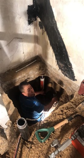 Underpinning the back wall of the foundation to prevent settlement using eccentric push piers #construction #contractorlife #homeimprovement #fyp #repair #repairs #homeremodeling #homeaddition #structualrepair #foundation #basmentrepair #foundationrepair