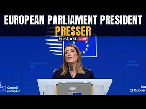 LIVE: European Parliament President Roberta Metsola holds News Conference | N18G