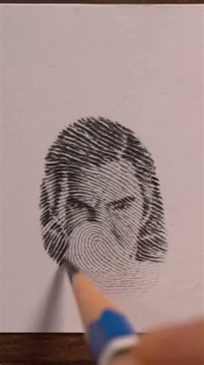 draw Doctor Strange from a FINGERPRINTS #drawing #doctorstrange