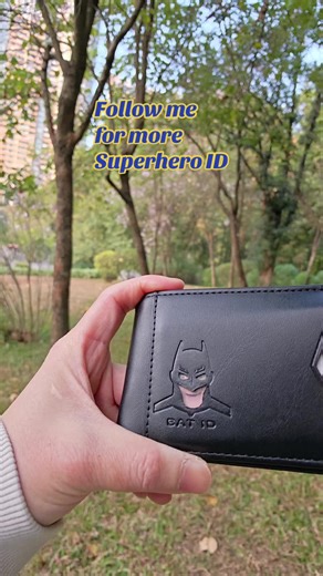 This is the best wallet I ever got for birthday! Follow me for more superhero id! #linkinbio #batman #darkknight #superhero #wallet #rfid #rfidwallet #gotham #gothamcity