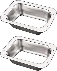 2" x 3" Aluminum Gutter Downspout Drop Outlet Adapter for K Style Gutters, Connector for Downspout Gutter Drain Pipe Fittings, Roof Rain Water Catching System Parts & Accessories in Fall (2 Packs).