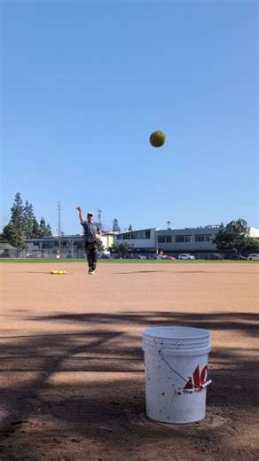 Henry Dellva | DAY 7 of the Slowpitch Bucket Challenge - This time with a special guest, @adam_friedenthal. Can he make more pitches in the bucket than... | Instagram