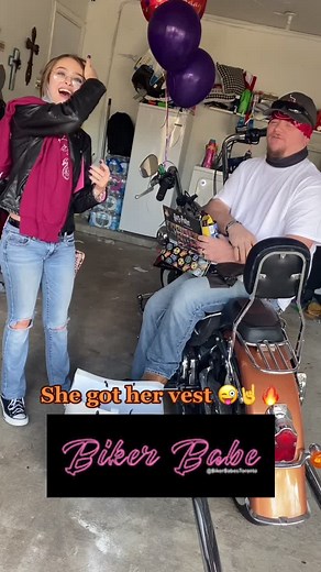 #TheHaldaFamily #Motorcycle #RidingVest #Vest #Birthday #HappyBirthday #HarleyDavidson #StartThemYoung #Texas #BikerGirl #DaddysGirl #🔥 #😜 #💗