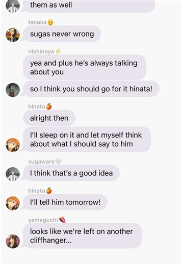 part 2! | hinatas plan to confess to kageyama!? | #textstory #haikyuu #kagehina #fyp #anime