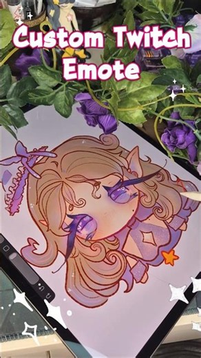 Making Custom Twitch Emotes #Twitch #Vtuber #Art