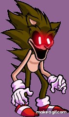 Super Sonic.exe FNF Idle on Make a GIF