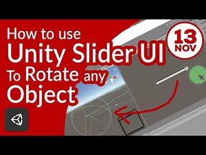 How to rotate any object vertically or horizontally using slider by creating very simple script