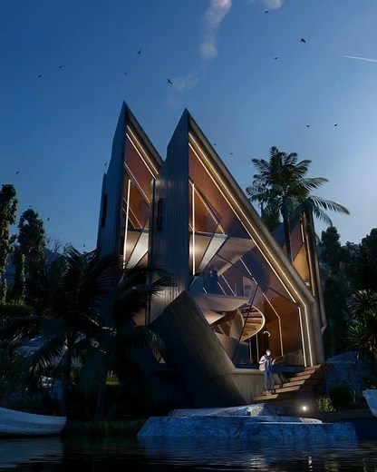 Broken Diamond House by Veliz Arquitecto