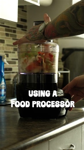 USING A FOOD PROCESSOR #shorts