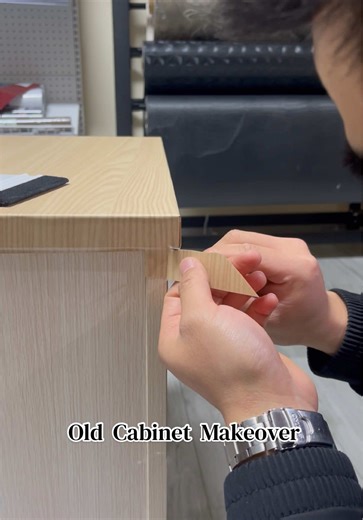 Transform Your Old Cabinets with a Wood Wrap Makeover