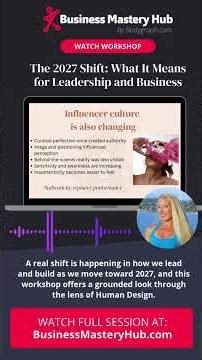Human Design New Era of Leadership & Business (2027 Shift)