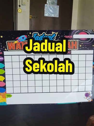 Ceria dengan Jadual Waktu Sekolah