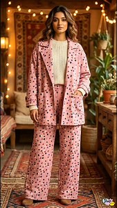 Order On Whatsapp at (9911000948) (9643638044) AAVARNAM by RENU - Printed Velvet Coat Style Jacket With Pants Elevate your winter wardrobe with a statement of luxurious comfort. ✨ This Printed Velvet set blends regal texture with contemporary silhouettes for an look that's effortlessly grand. Perfect for making an entrance at every festive gathering, wedding soiree, or a night out in the city. The rich velvet fabric and opulent print ensure you shine, while the tailored fit offers unmatched eleg