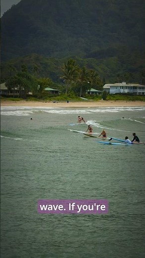 The best place on Kauai for beginner surfing #kauai #hanalei #surfing #travel #vacation
