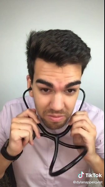 Listening to Heartbeat through Stethoscope | Cardiology Med Student Video