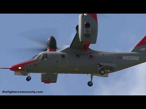 BA609 / AW609 Tilt Rotor Aircraft Airshow Display. Leonardo / AgustaWestland. Farnborough Airshow