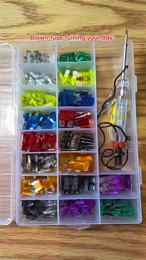 car fuse kit automotive blade fuses standard mini fuses low profile fuses vehicle fuse assortment auto electrical repair RV fuse kit truck fuse set motorcycle fuses car repair kit #carfuses #autorepair #vehicletools #DIYcar #TikTokShop