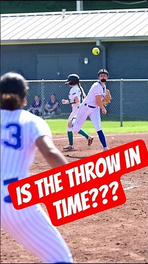 🥎 You Can See This Throw Coming! #highlights #softball