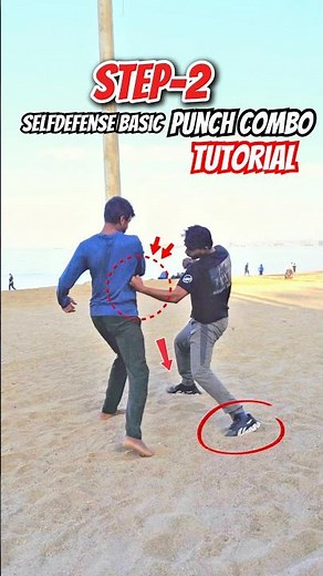 Selfdefense Punch Combo Tutorial 🥋🔥 | Street Fighting Basics #selfdefense #martialarts #shorts