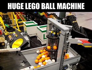 Check out the amazing LEGO great ball contraption recently displayed at Bricktober in Australia! (Video by Lawrie George https://lawriege.com/) | Beyond the Brick