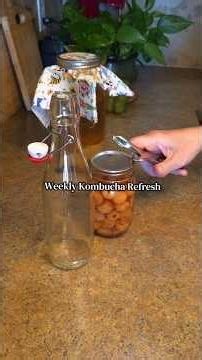 Weekly Kombucha Refresh with Green Tea #weeklyreset #homemade #guthealth #fermentation #kombucha