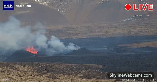 【LIVE】 Live Cam Craters of Þorbjorn - Iceland | SkylineWebcams