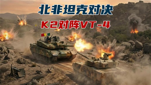 北非坦克对决：K2对阵VT-4