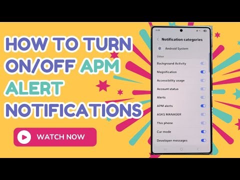 📢 How to Enable/Disable APM Alert Notifications on Samsung Galaxy S25/S25+/Ultra 📲