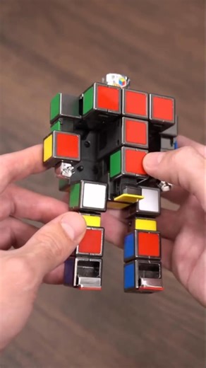 Transformer Rubik’s Cube… But It’s a ROBOT 🤯 #viral #shorts #sound