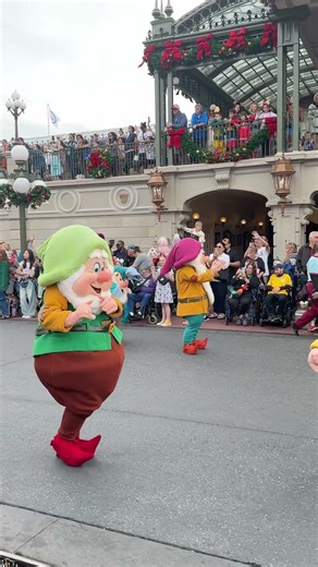 The adorable Seven Dwarfs at the Magic Kimgdom.