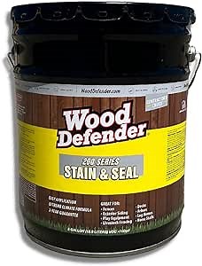 Wood Defender 200 Series Black Semi-Transparent Stain & Sealer 5-Gallon